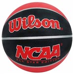 Ficha técnica e caractérísticas do produto Bola de Basquete Wilson NCAA Mini Vermelha e Preta