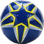 Ficha técnica e caractérísticas do produto Bola de Futebol - Azul com Detalhe Amarelo e Branco - DTC
