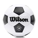 Bola de Futebol de Campo Wilson Traditional Branca e Preta - Tamanho 3