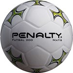 Bola de Futsal Penalty Matís 200 Sem Costura Termotec Branco, Verde e Preto