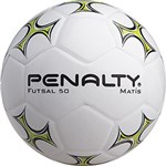 Ficha técnica e caractérísticas do produto Bola de Futsal Penalty Matís 50 Sem Costura Termotec Branco, Verde e Preto