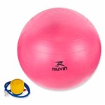 Ficha técnica e caractérísticas do produto Bola de Ginástica 55cm Pink - Muvin