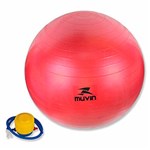 Ficha técnica e caractérísticas do produto Bola de Ginástica 65cm Vermelho - Muvin