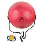 Ficha técnica e caractérísticas do produto Bola de Ginástica com Extensor Muvin 65cm BLG 400 Vermelho