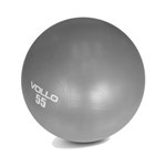 Ficha técnica e caractérísticas do produto Bola de Ginástica Gym Ball Cinza 55cm - Vollo - 55CM