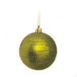 Ficha técnica e caractérísticas do produto Bola de Natal Árvore Natal C/ Glitter 6 Pçs 8Cm Verde - Cromus