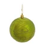 Ficha técnica e caractérísticas do produto Bola de Natal C/glitter P/pendurar Árvore Natal 6pçs Verde