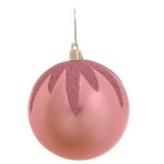 Ficha técnica e caractérísticas do produto Bola de Natal P/ Árvore Natal Glitter 2 Pçs 12Cm Rosa