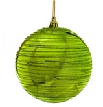 Ficha técnica e caractérísticas do produto Bola de Natal P/ Árvore Natal Glitter 2 Pçs 12Cm Verde - Cromus