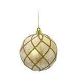 Ficha técnica e caractérísticas do produto Bola de Natal P/ Pendurar Árvore Natal 6 Pçs 10cm Dourado