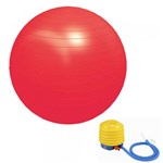 Ficha técnica e caractérísticas do produto Bola de Pilates 45 Cm Vermelha C/ Bomba Supermedy