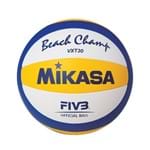 Ficha técnica e caractérísticas do produto Bola de VÃ´lei de Praia VXT30 Mikasa - Azul - Dafiti