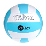 Ficha técnica e caractérísticas do produto Bola de Volei Softplay Azul/Branca - Wilson