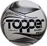 Ficha técnica e caractérísticas do produto Bola Futebol de Campo Boleiro Branco/Cinza 2019 - Topper