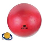 Bola para Pilates e Yoga 55 Cm Vermelho Muvin
