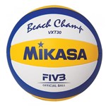 Ficha técnica e caractérísticas do produto Bola para Voleibol de Praia Mikasa VXT30 Azul e Amarela