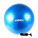 Bola Suica Premium 65 Cm C/ Bomba Liveup Yoga Pilates Fitness - Azul