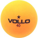 Ficha técnica e caractérísticas do produto Bola Tênis Mesa Vollo Laranja Embalagem com 6 Unidades 1 Estrelas