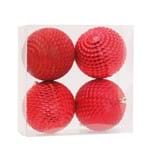 Ficha técnica e caractérísticas do produto Bola Vermelho 10cm - Jogo com 4 Peças