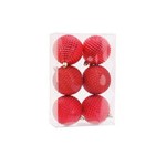 Ficha técnica e caractérísticas do produto Bola Vermelho 8cm - Jogo com 6 Peças - Cromus