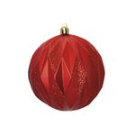 Ficha técnica e caractérísticas do produto Bolas de Natal Decorativa Losangos 6 Pçs 8Cm Vermelha