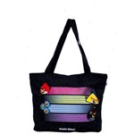 Ficha técnica e caractérísticas do produto Bolsa Angry Birds Tote Bag Canvas Preta Abb13004u01