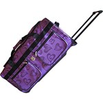 Ficha técnica e caractérísticas do produto Bolsa de Viagem 26" com Trolley Corações Roxo - Batiki