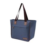 Ficha técnica e caractérísticas do produto Bolsa Feminina Shopper Shoulder Abc16068 Jacki Design - Azul Marinho