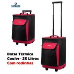 Ficha técnica e caractérísticas do produto Bolsa Térmica Cooler 25 Litros com Rodas - Soprano