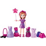 Ficha técnica e caractérísticas do produto Bolsinha Fashion Polly Pocket Listras e Laços Mattel