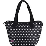 Ficha técnica e caractérísticas do produto Bolsinha Térmica Soho Shoulder Lunch Tote Mini Dot Black & White - Built NY