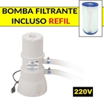 Ficha técnica e caractérísticas do produto Bomba Filtrante Filtro para Piscina 220v 3600 Litros Por Hora