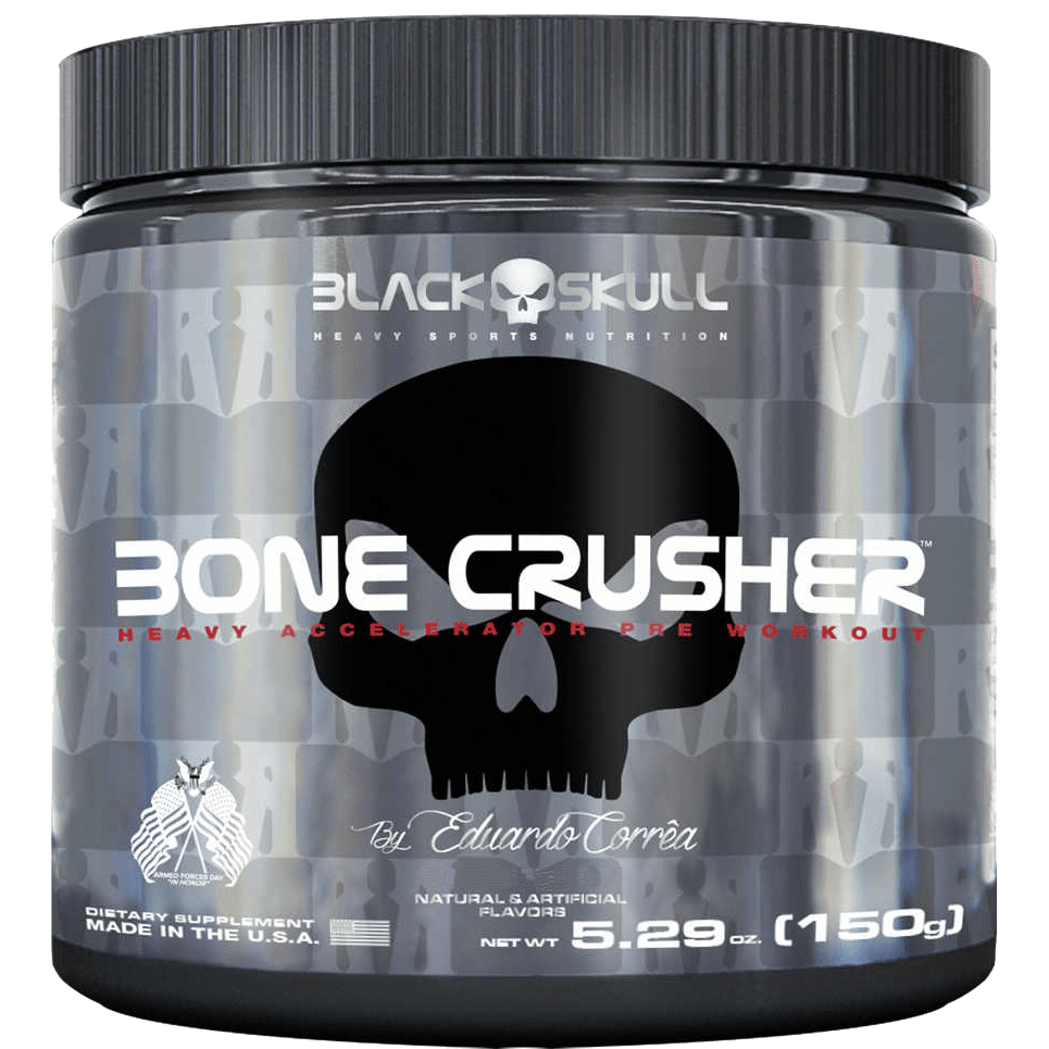 Ficha técnica e caractérísticas do produto Bone Crush 150G Yellow Fever Black Skull