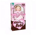 Ficha técnica e caractérísticas do produto Boneca Adoro Meu Bebê 42 Cm C/ Cabelo Fala 115 Frases 124911 - Supertoys