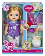 Ficha técnica e caractérísticas do produto Boneca Baby Alive - Bons Sonhos Loira A8348 - Hasbro