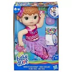 Ficha técnica e caractérísticas do produto Boneca Baby Alive Linda Sereia Ruiva - E4410 Hasbro