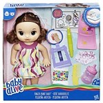 Ficha técnica e caractérísticas do produto Boneca Baby Alive Pequena Artista Morena Hasbro - C0961