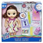 Ficha técnica e caractérísticas do produto Boneca Baby Alive Pequena Artista Morena Original Hasbro