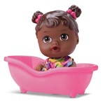 Ficha técnica e caractérísticas do produto Boneca Baby Little Dolls Alive Banheirinha Negra Divertoys