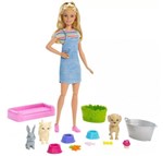 Ficha técnica e caractérísticas do produto Boneca Barbie - Banho de Cachorrinhos - Mattel