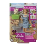 Ficha técnica e caractérísticas do produto Boneca Barbie Banho dos Cachorrinhos - Mattel