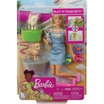 Ficha técnica e caractérísticas do produto Boneca Barbie Banho dos Cachorrinhos Mattel