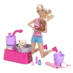 Ficha técnica e caractérísticas do produto Boneca Barbie - Banho dos Filhotes - Mattel