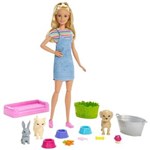 Ficha técnica e caractérísticas do produto Boneca Barbie - Barbie Banho dos Cachorrinhos - Mattel Mattel