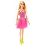 Ficha técnica e caractérísticas do produto Boneca Barbie - Básica Glitz - Vestido Pink - Mattel