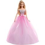 Ficha técnica e caractérísticas do produto Boneca Barbie Colecionável Feliz Aniversário - Mattel