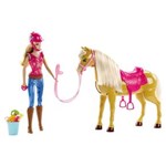 Ficha técnica e caractérísticas do produto Boneca Barbie com Cavalo Mattel Barbie Family