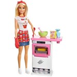 Ficha técnica e caractérísticas do produto Boneca Barbie Cozinhando e Criando - Chefe de Bolinhos - Mattel