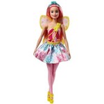 Ficha técnica e caractérísticas do produto Boneca Barbie - Dreamtopia - Fada - Cabelo Rosa - Mattel Barbie