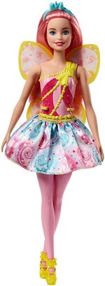 Ficha técnica e caractérísticas do produto Boneca Barbie - Dreamtopia - Fada - Cabelo Rosa - Mattel